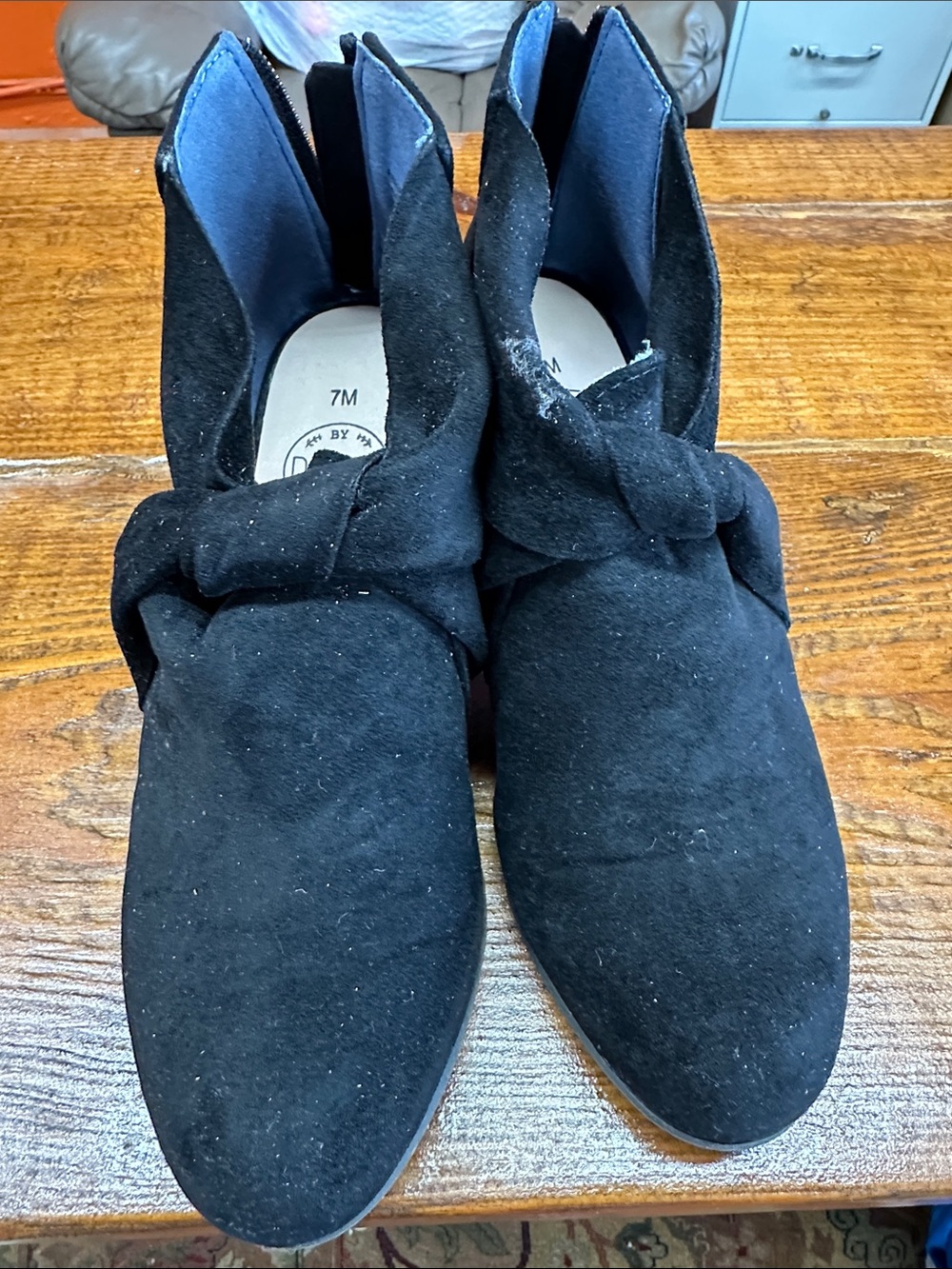 Mojo Moxy Black Suede Ankle Booties
